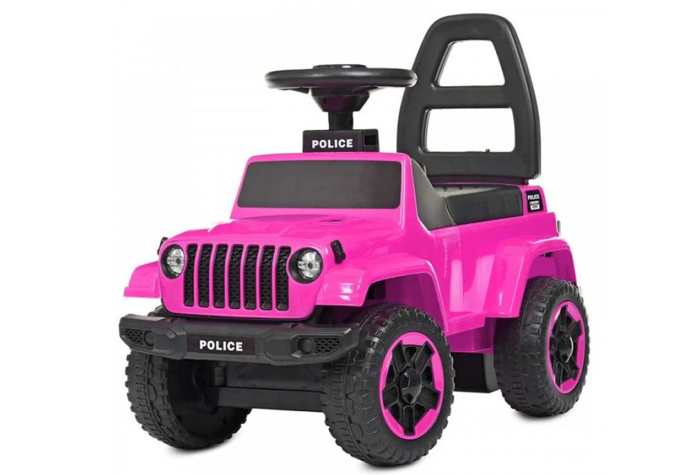 Дитяча каталка-толокар Spoko SP-218 рожевий позашляховик джип