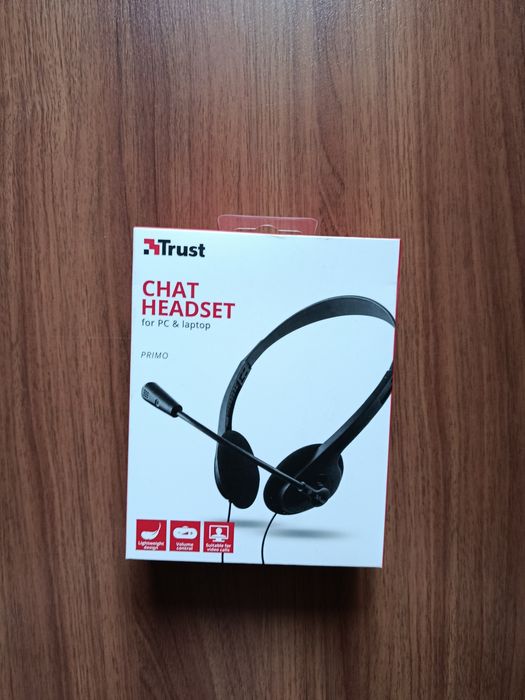 Нові Навушники Trust Chat Headset Black