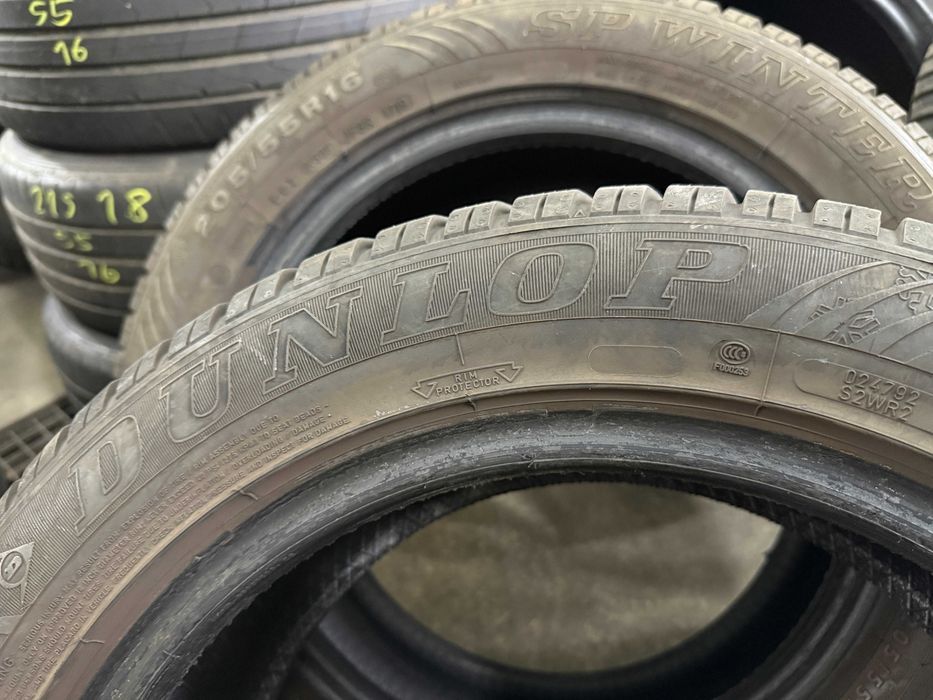 2x Opony Zimowe 205/55R16 DUNLOP WINTER SPORT 4D  Cena za 2szt