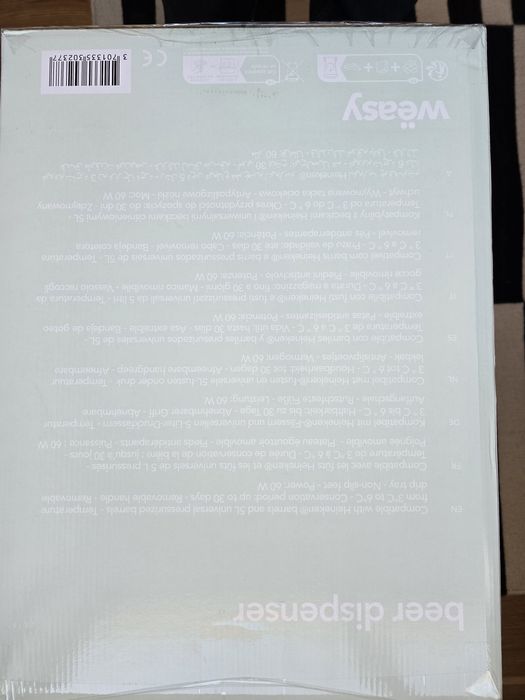 Dispensador de cerveja weasy maquina finos - novo (por abrir)