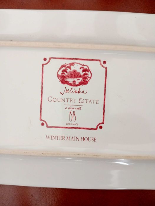 Prato original pintado á mão Juliska