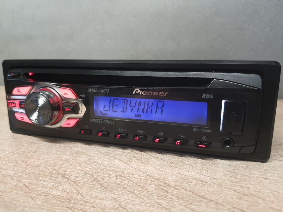 Radio Samochodowe Pioneer z Mp3, USB, AUX DEH-140UBB Podś. Volkswagen
