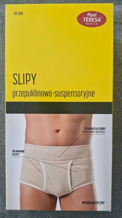 Pas przepuklinowy pachwinowy lewostronny (+slipy przepuklinow) używane