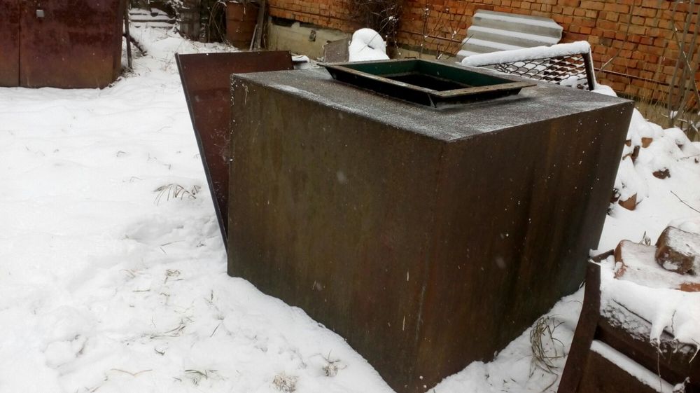 Бак металевий товщина 7.контейнер металевий.бак алюміній пів молоковоз