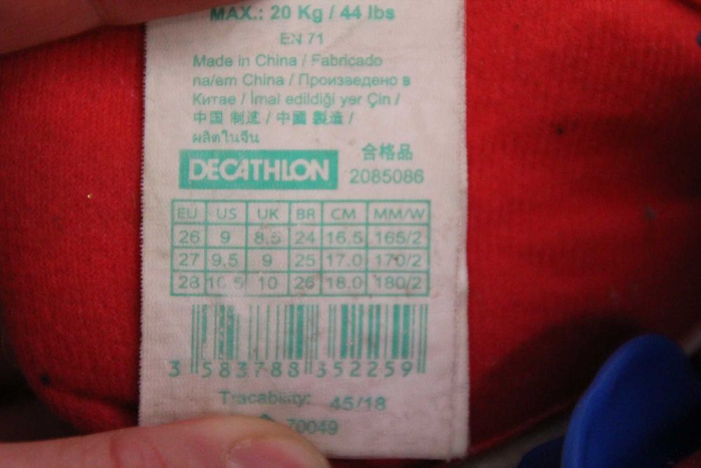 Rolki dla dzieci Play3 niebiesko-czerwone