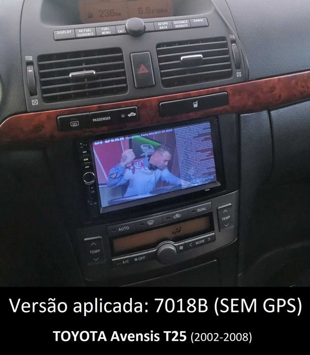 Rádio 2DIN [4+64GB] • Toyota AVENSIS (2002 a 2015) • Android T25 T27