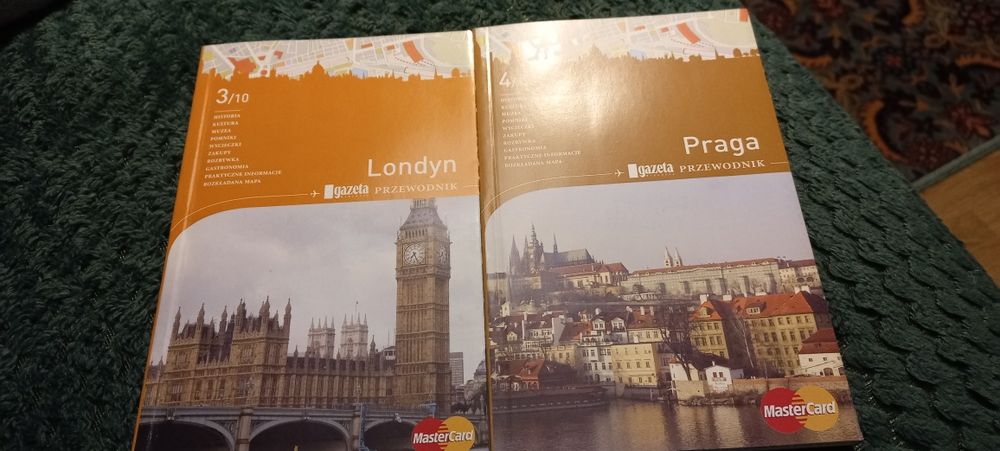 Przewodniki po miastach Europy 8 sztuk