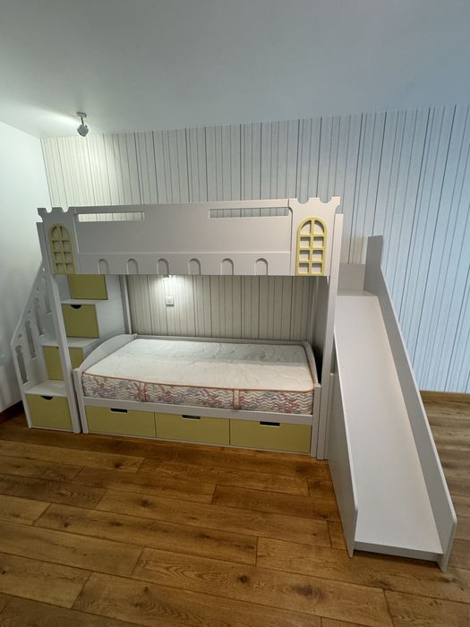 Ліжко двоярусне один матрас Феофанія