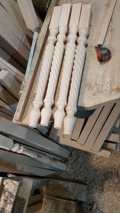 Ніжки для стола точені букові бук 800/50/50 мм