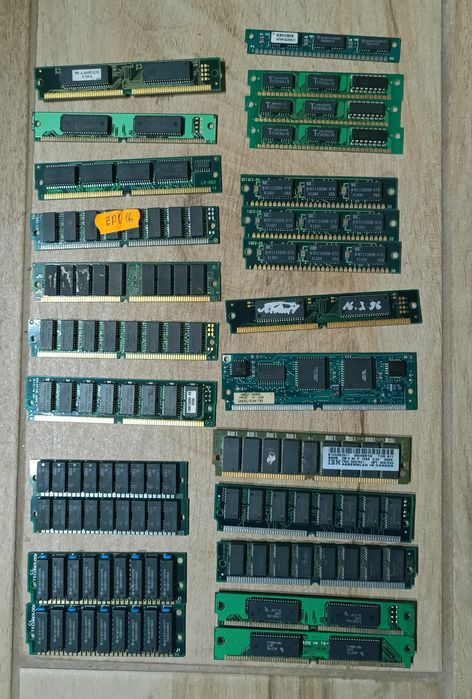 Ретро ОЗУ, Оперативная память. Ретро материнские платы