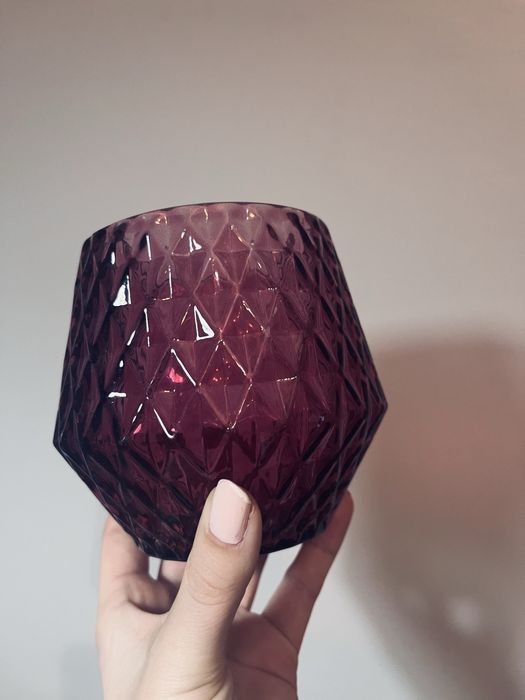 Vinage fioletowy flakon retro