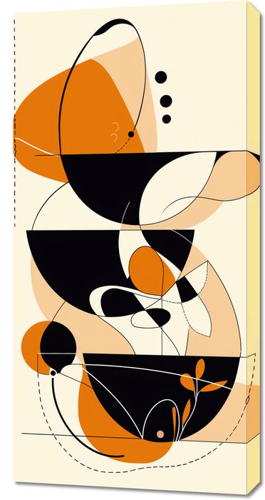 Obraz 50x100cm Taneczne Kręgi