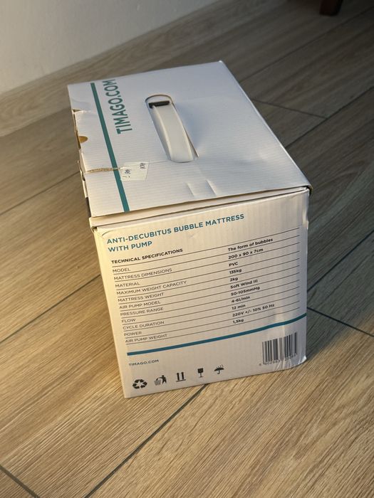 Materac przeciwodleżynowy z kompresorem