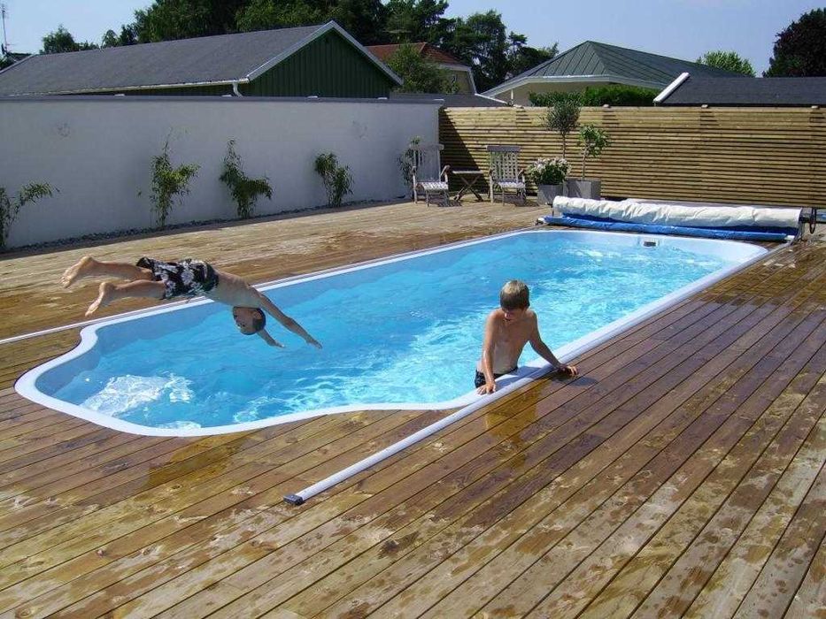 Basen 4,80 x 2,50 x 1,20 PREMIUM niebieski z laminatu PREMIUM