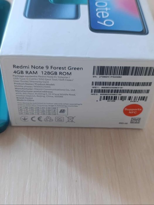 Смартфон Redmi note 9