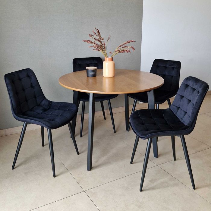 Welurowe krzesło tapicerowane do salonu i jadalni. Nowe. Wysyłka 24h