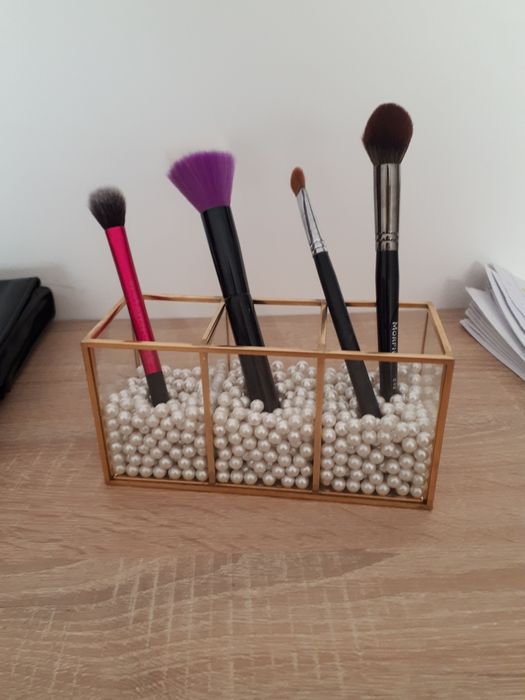 Porta pincéis de vidro novo