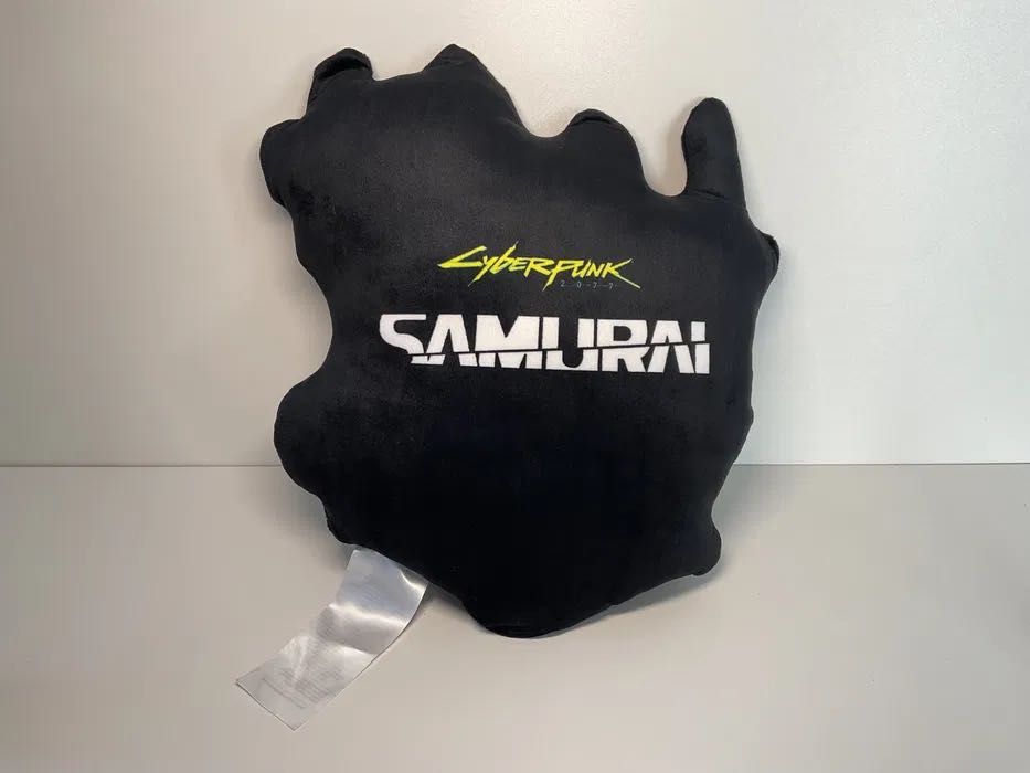Poduszka Przytulanka Cyberpunk 2077 Logo Samurai - NOWA -p50*