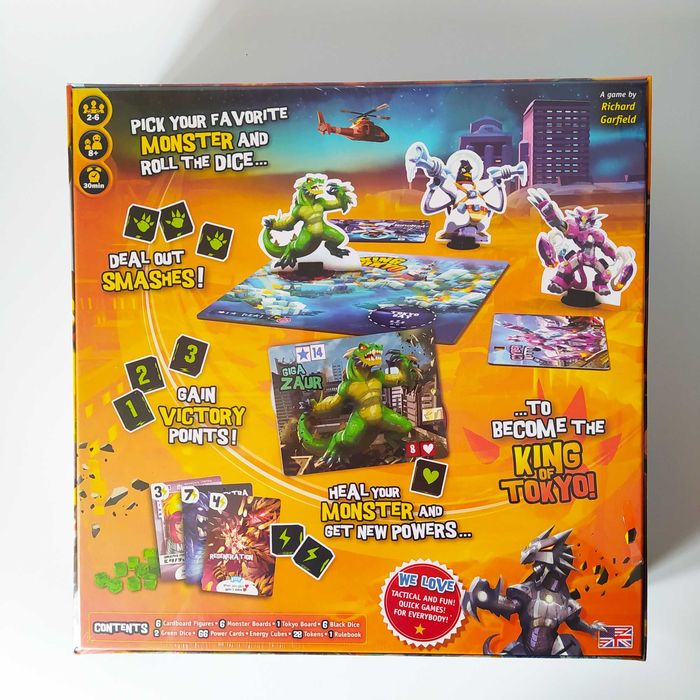 Jogo de Tabuleiro King of Tokyo e Expansões