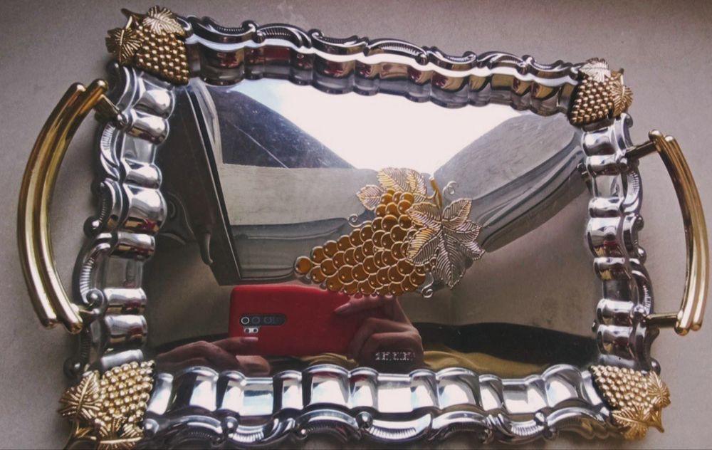 BERGNER поднос 33.5*24 см Хромированная сталь