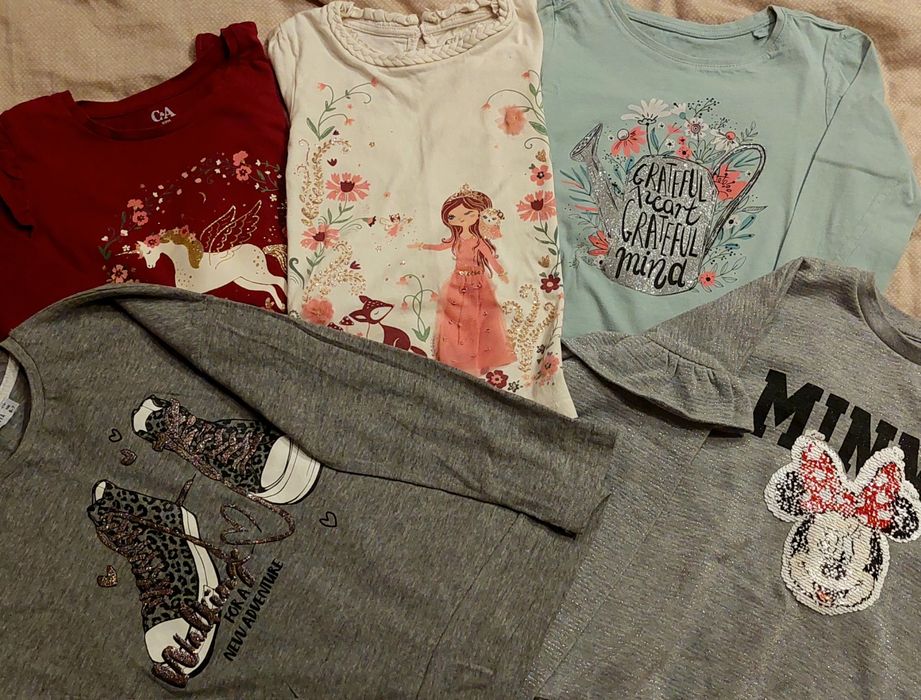 Zestaw bluzeczek 116-122