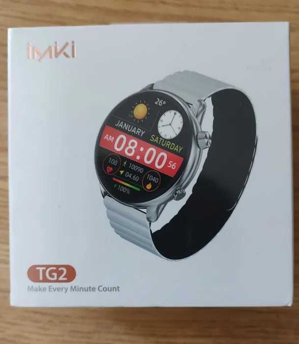 NOWY smartwatch zegarek sportowy IMIKI TG2, okazja, WYSYŁKA