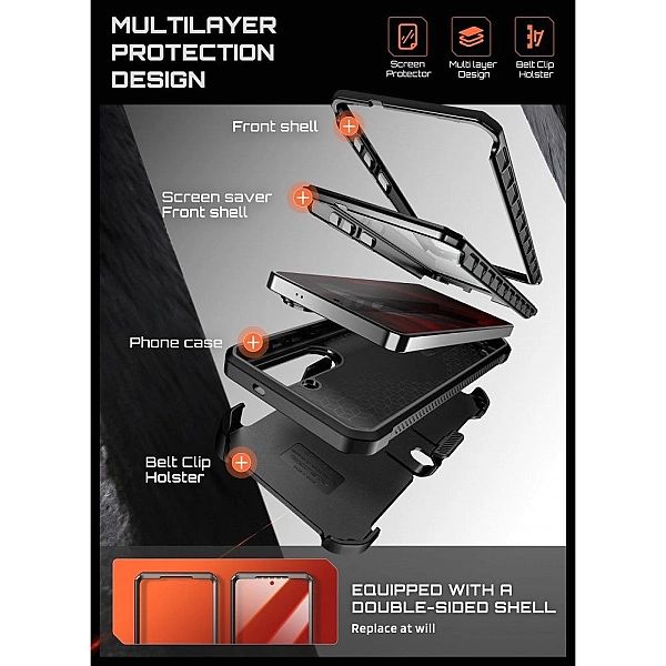 Supcase Unicorn Beetle Pro Mag Magsafe 2-Set Galaxy S26 Black