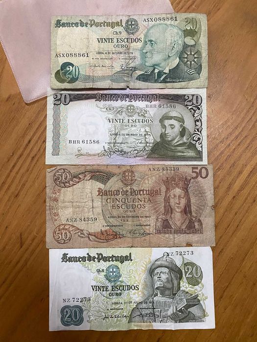 Notas Antigas Portuguesas