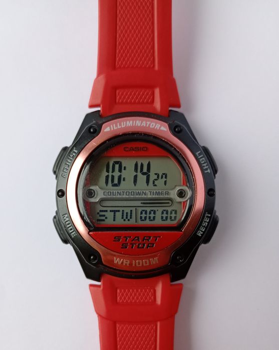 Casio W-756 retro moduł 3100 vintage world time interval timer