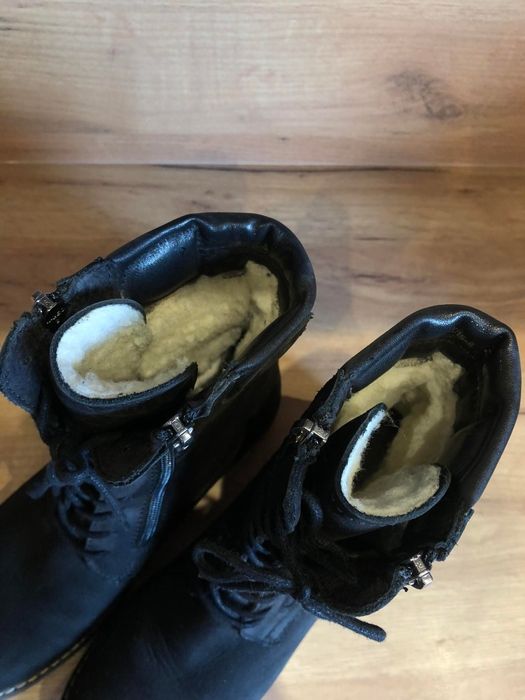 Czarne botki damskie SIMEN ocieplane 38