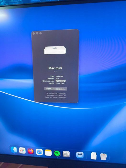 Apple Mac Mini 2023 M2 8Cores 8GB/256GB SSD MacOs Tahoe
