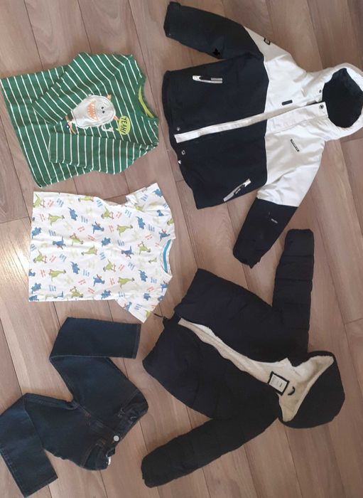 ubranka paka  zestaw kurtka 4f reserved  zara 4f hm hi-tec kombinezon