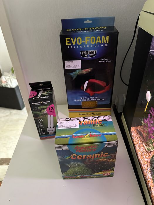 Aquario com termostato e 3 filtros