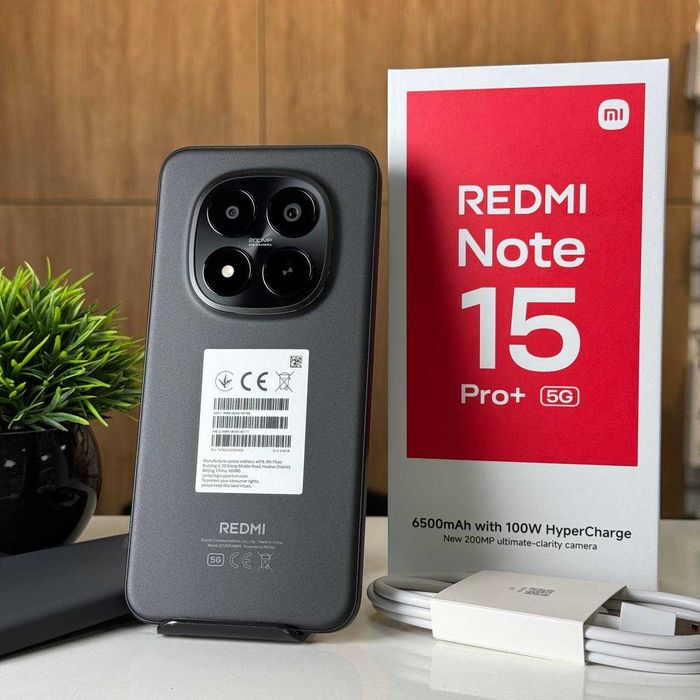 Новий смартфон Xiaomi Redmi Note 15 Pro Plus 5G 8/256, гарантія 12 міс