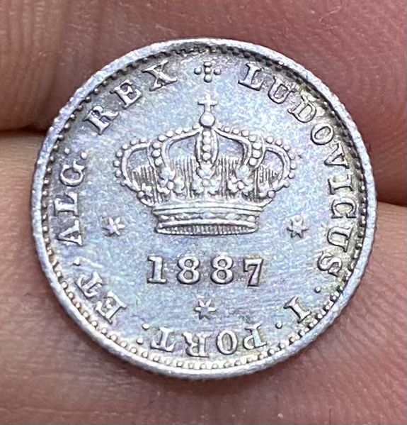 Moeda  554 - 50 Reis D. LUIS 1887