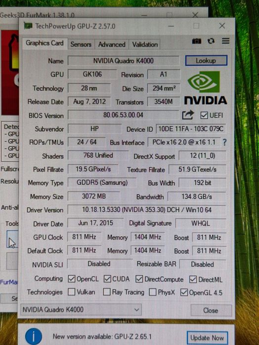 Відеокарта Nvidia Quadro K4000 3GB GDDR5