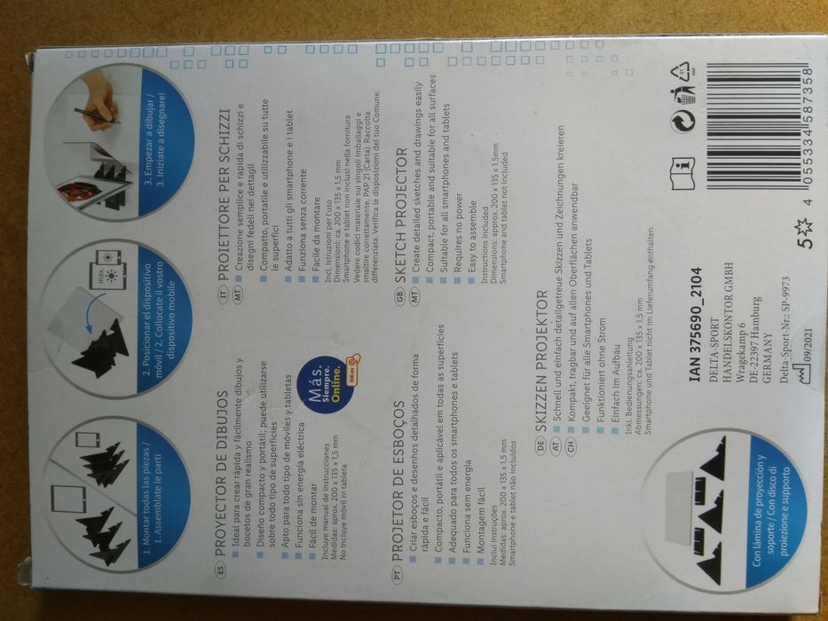 Projetor de esboços