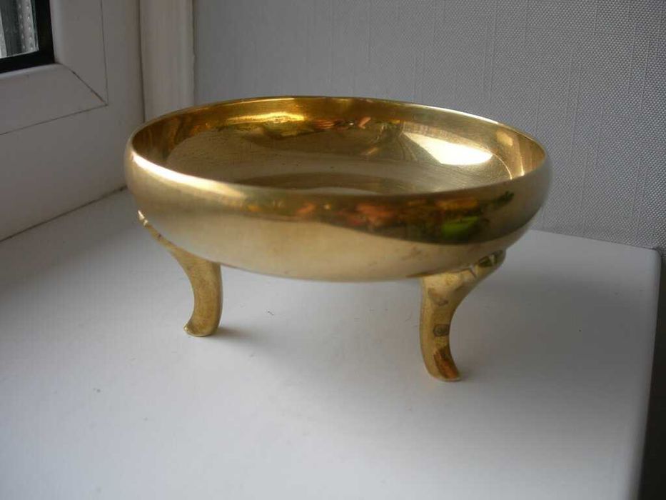 Вазочка, цукерниця, на лапах, бронза, Німеччина