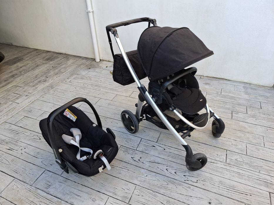 Conjunto carrinho bebeconfort, ovo pebble plus e base isofix 3 apoios