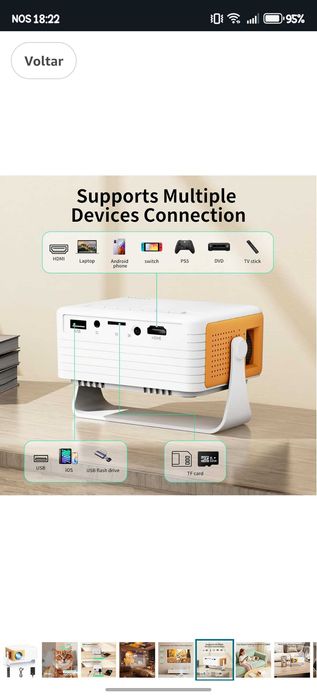 Projetor yoton Home Cinema