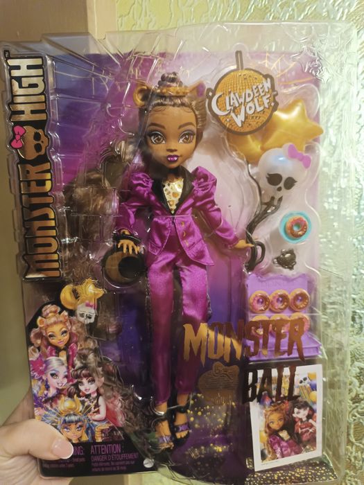 Ляльки Monster high Draculaura, Clawdeen wolf, Wednesday монстер хай