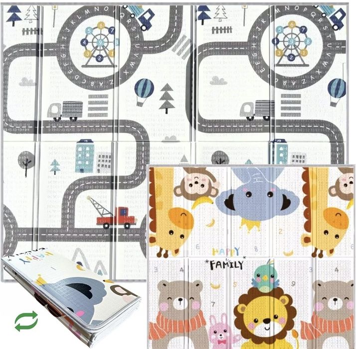 Parque infantil com tapete