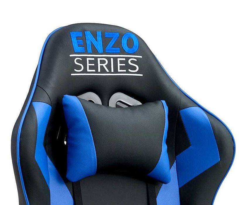 Stylowy Fotel Gamingowy dla Extreme ENZO Niebieski z regulacją oparcia