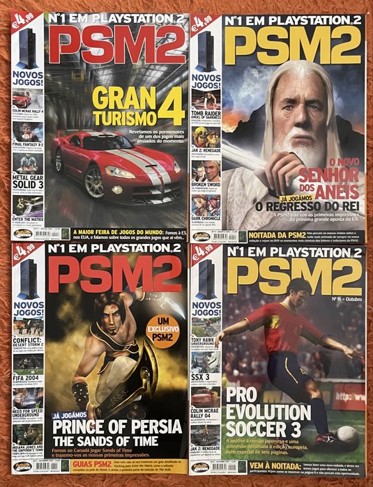 Revistas antigas Playstation 2
