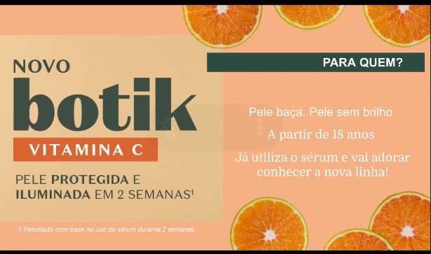 O Boticário vitamina C linha completa