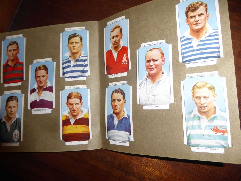 1935 cartões de tabaco - jogadores de Rugby - caderneta completa