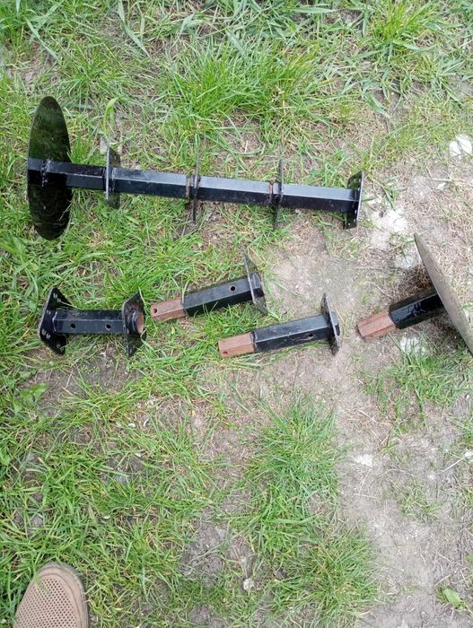 Труба для фрези мотоблока під шестигранну вісь 32мм. Грунтозацепи металеві 390 х 160мм.