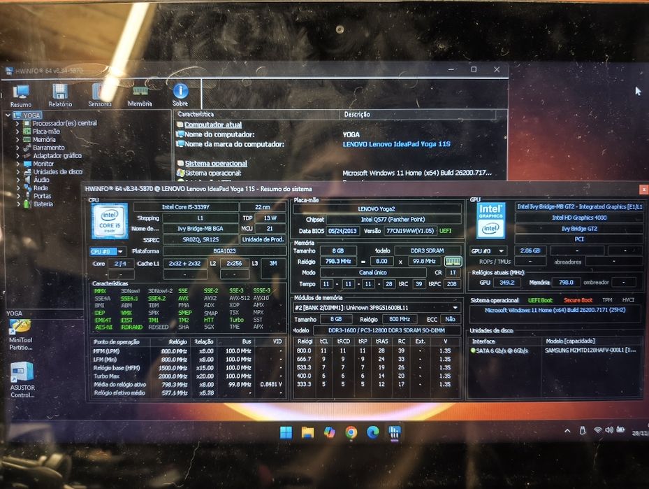 Ultrabook - Lenovo ideapad yoga11s i5 SSD128Gb 8gb - Toutch screen FHD