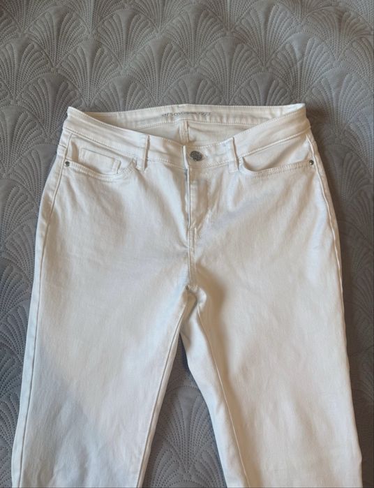 Damskie białe jeansy 38 Orsay
