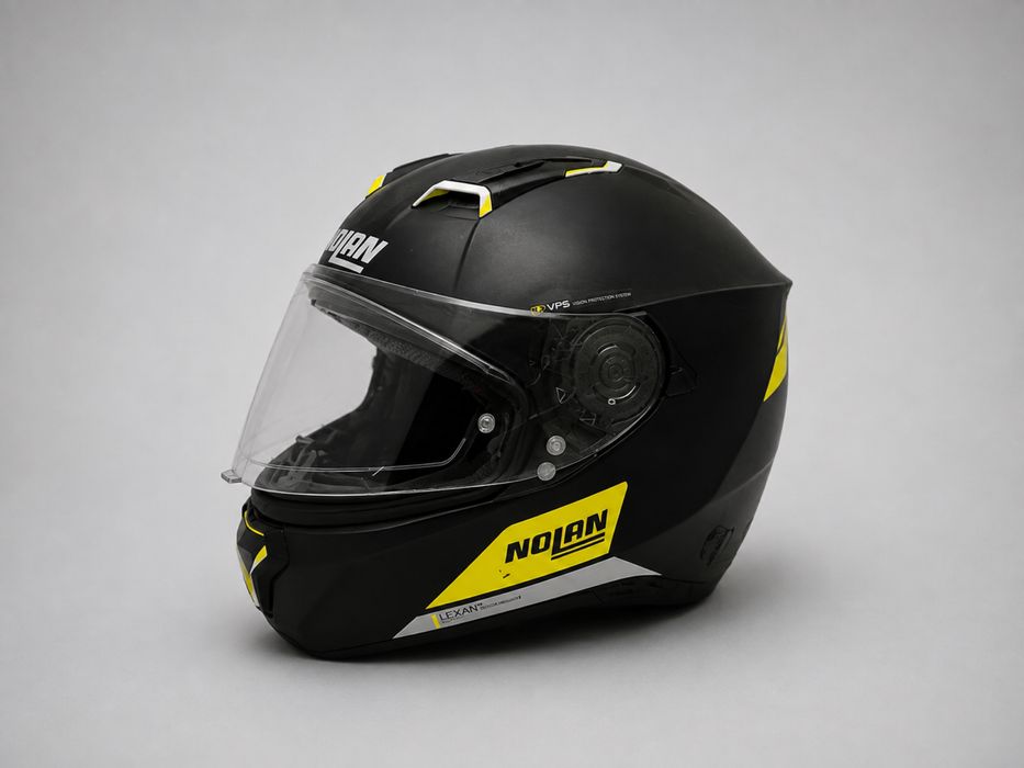 Capacete  Nolan Preto/Amarelo